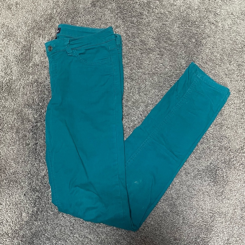 Long Tall Sally Teal Skinny Jeans